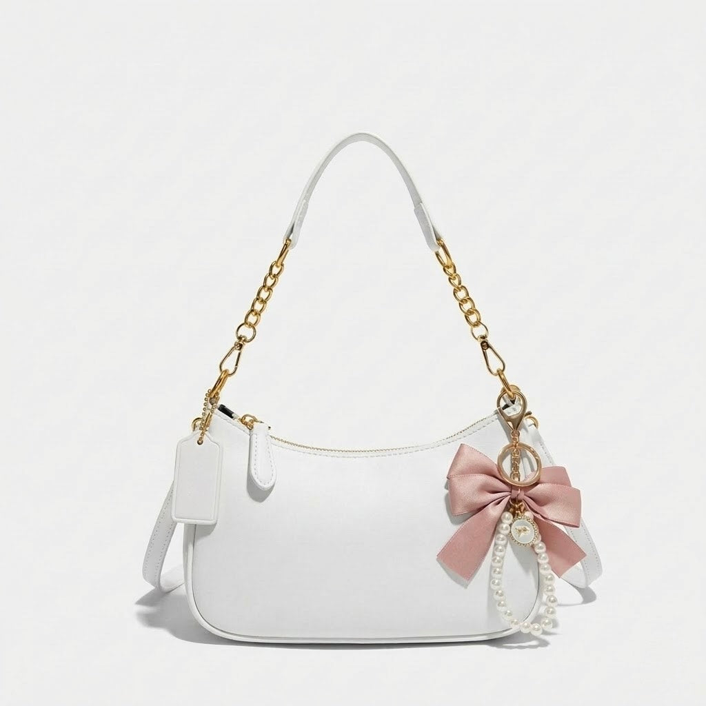White Kim Shoulder Bag