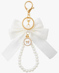 White Pearl Bow Charm